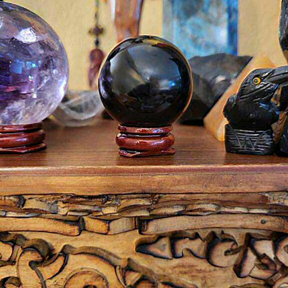 Black Obsidian‎ Sphere